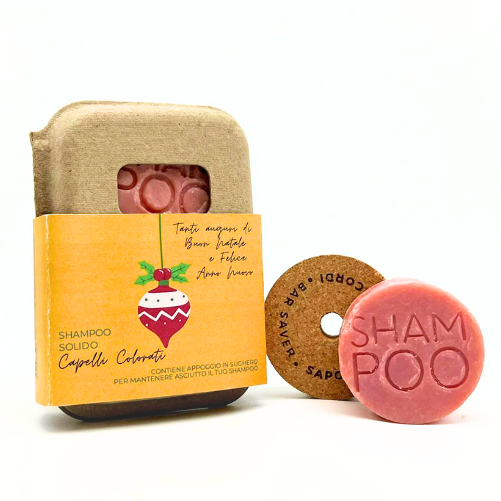 SHAMPOING SOLIDE DE NOËL POUR CHEVEUX COLORÉS À L'ORCHIDÉE NOIRE