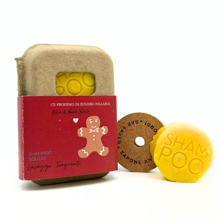 Shampoing solide de Noël pour lavages fréquents au thé noir et à la bergamote