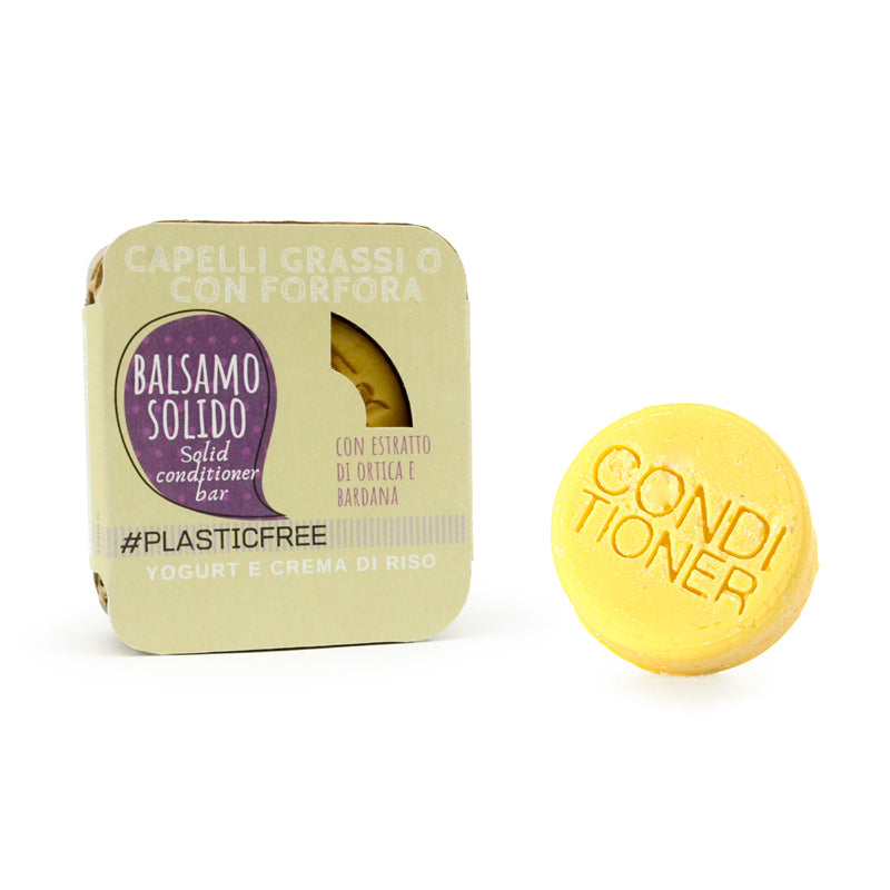 SOLID CONDITIONER FOR OILY HAIR AND HAIR WITH DANDRUFF