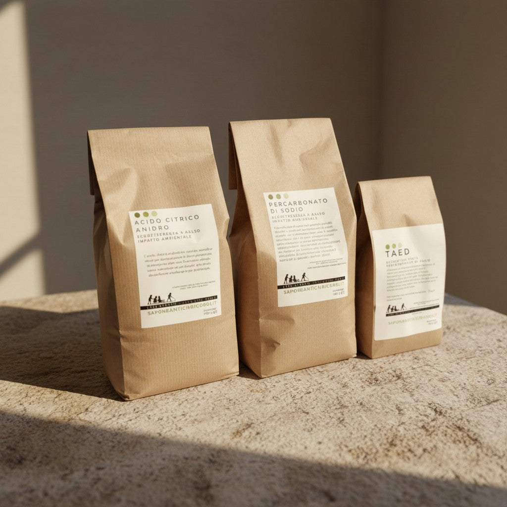 PACK TAED 250 GR + PERCARBONATO DI SODIO 1 KG + ACIDO CITRICO ANIDRO 1 KG