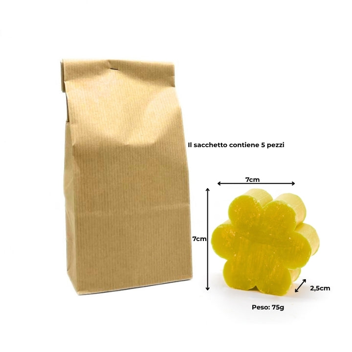 5 BLACK ORCHID SOAPS – LARGE PINE AND TEDDY BEAR SHAPES