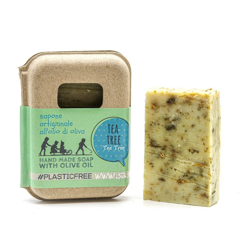 EMBALLAGE DE SAVON À L'ARBRE À THÉ EN CARTON RECYCLÉ