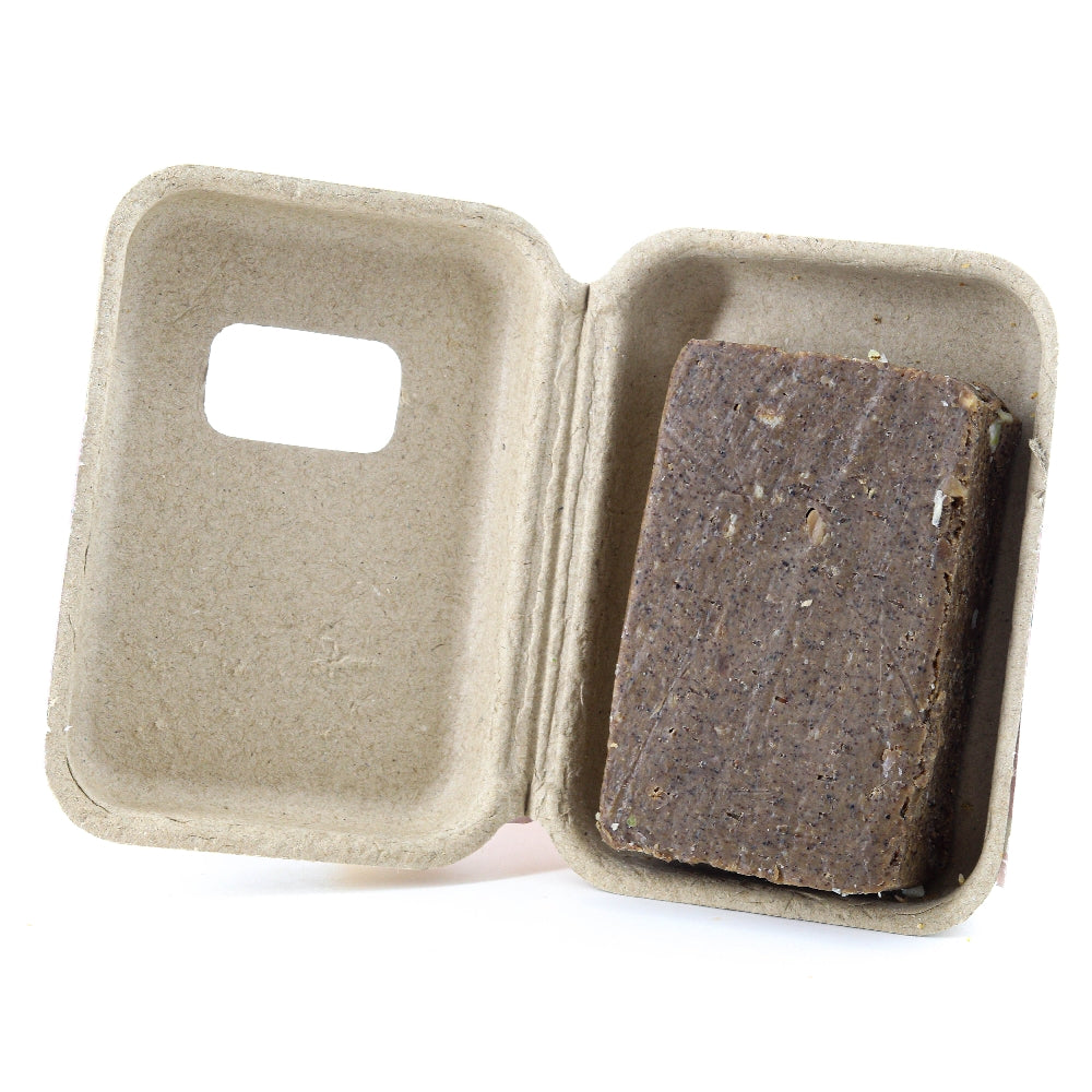 EMBALLAGE DE GOMMAGE AU SAVON AU CAFÉ EN CARTON RECYCLÉ