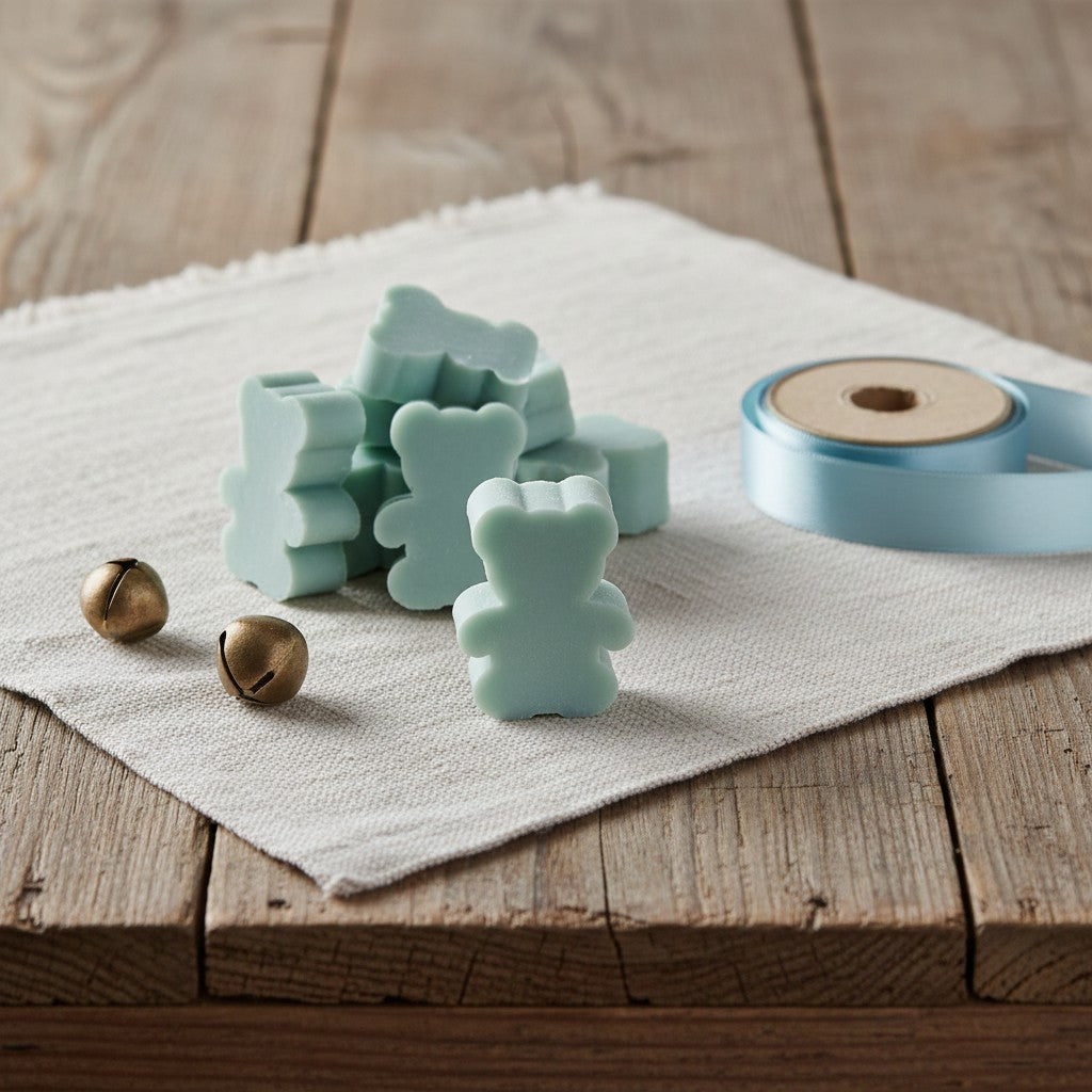 15 SAVONS AU THÉ NOIR ET À LA BERGAMOTE – PETITS FORMES DE PIN ET D'ÉTOILE