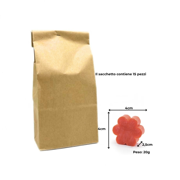 15 BLACK TEA AND BERGAMOT SOAPS – SMALL PINE AND STAR SHAPES