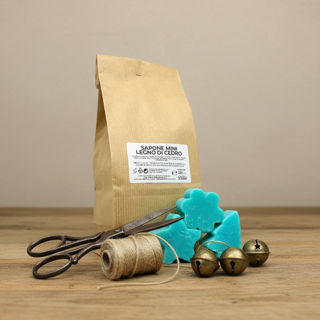 15 SAVONS AU BOIS DE CÈDRE – PETITES FORMES : PIN, FLEUR ET ÉTOILE