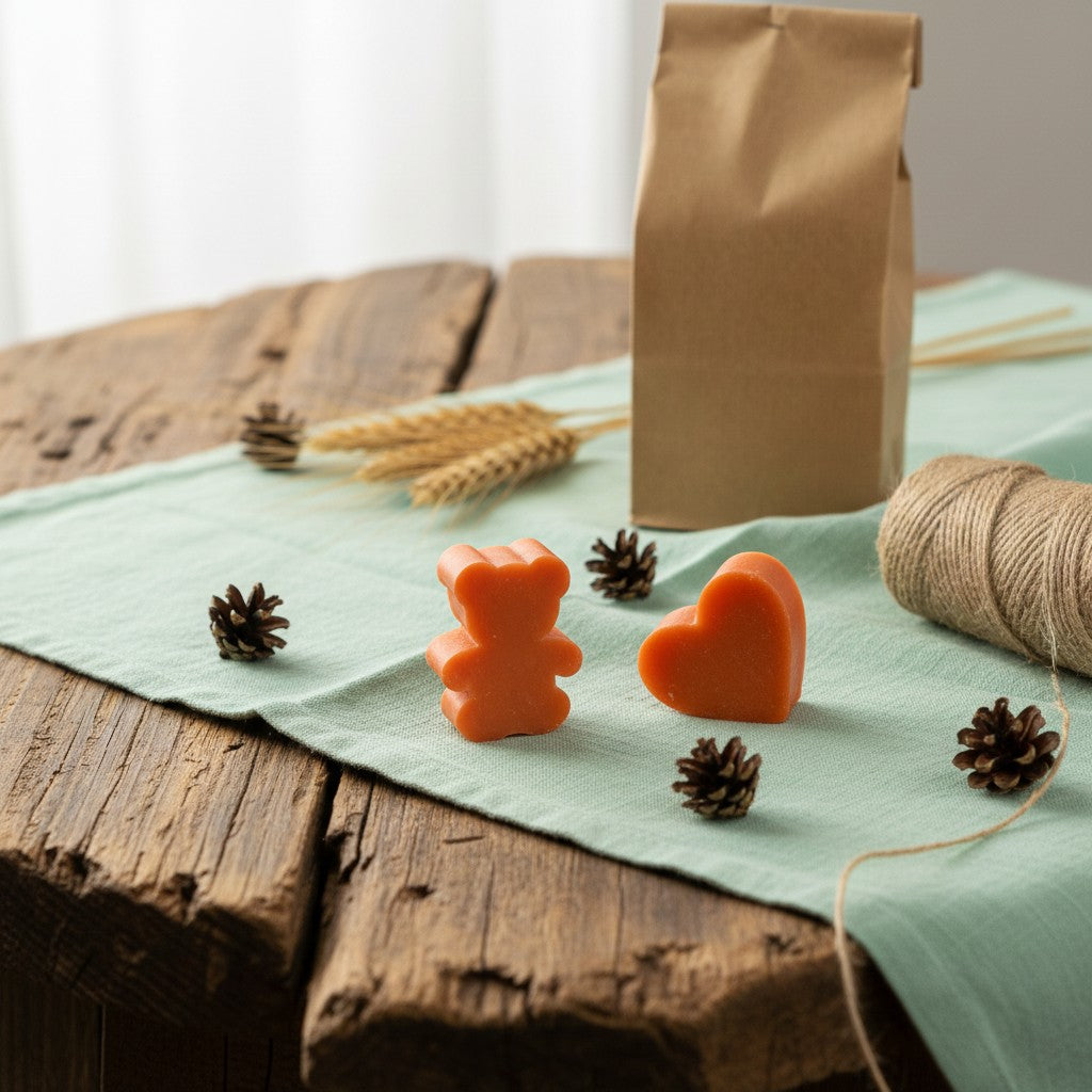 15 SAVONS AU THÉ NOIR ET À LA BERGAMOTE – PETITS FORMES DE PIN ET D'ÉTOILE