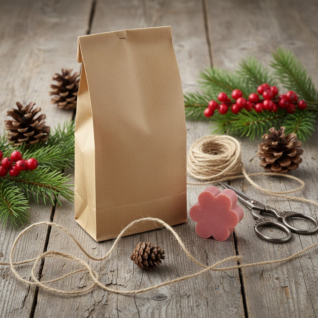 15 SAVONS AU THÉ NOIR ET À LA BERGAMOTE – PETITS FORMES DE PIN ET D'ÉTOILE