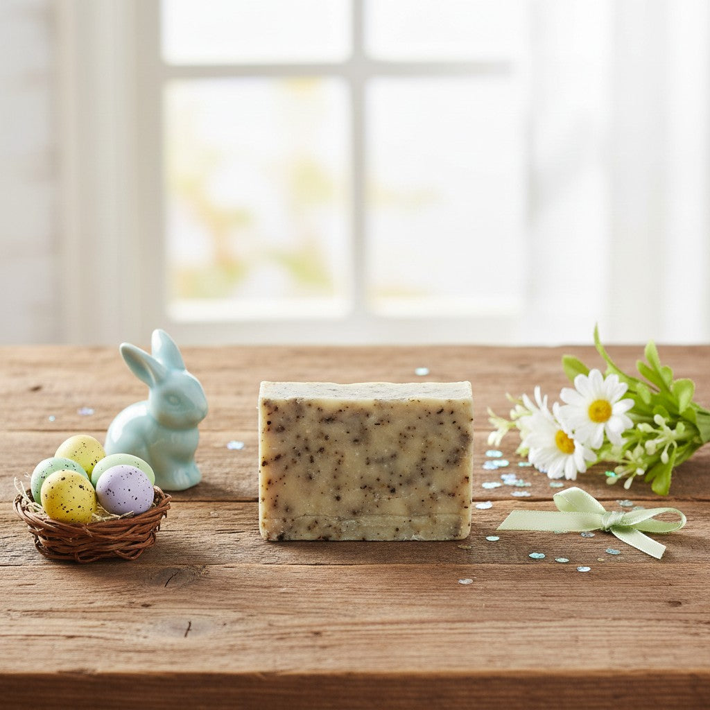 IDEA REGALO PASQUA SAPONE MENTA PIPERITA IN CARTONE RICICLATO