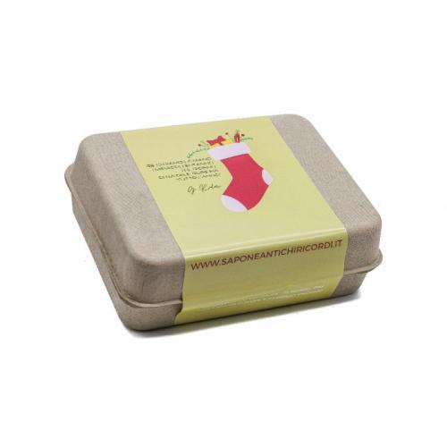 PACK SAVON DE NOËL : MÉLISSE, VANILLE, TALC, MUSC BLANC