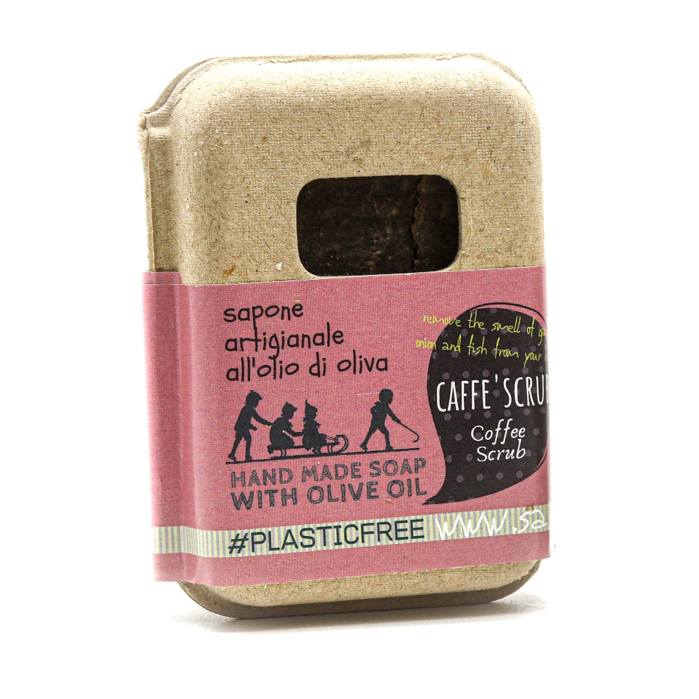 EMBALLAGE DE GOMMAGE AU SAVON AU CAFÉ EN CARTON RECYCLÉ