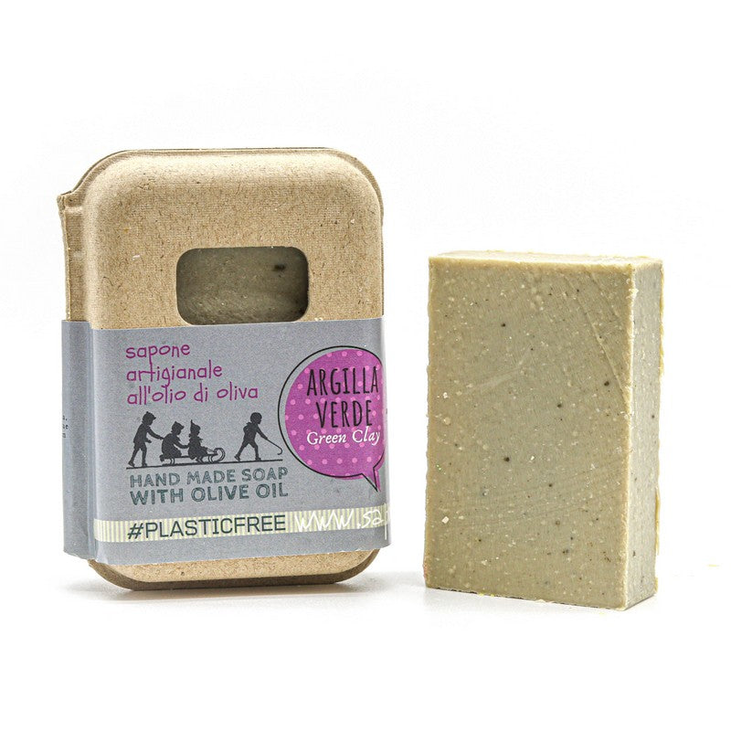 SAPONE ARGILLA PACKAGING IN CARTONE RICICLATO