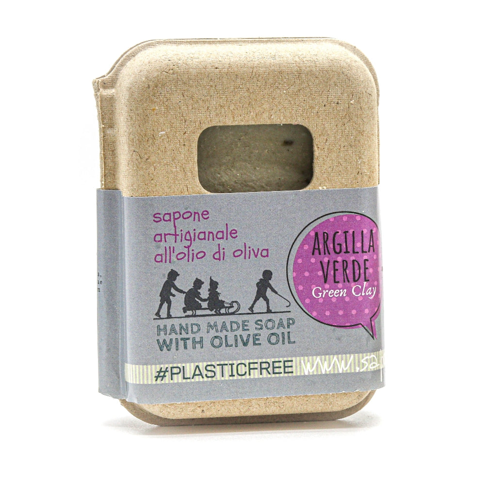 SAPONE ARGILLA PACKAGING IN CARTONE RICICLATO