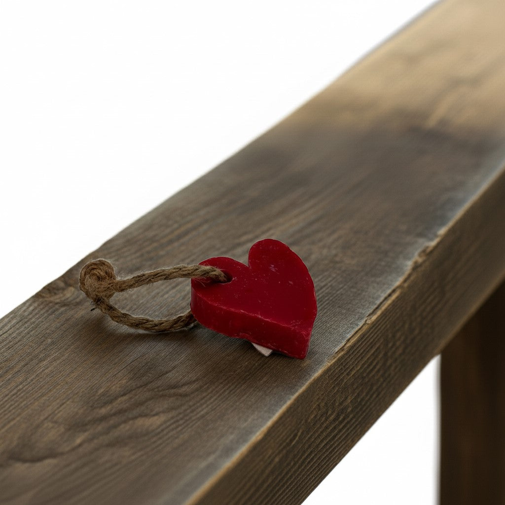 SAPONETTA A CUORE COUNTRY CON CORDA