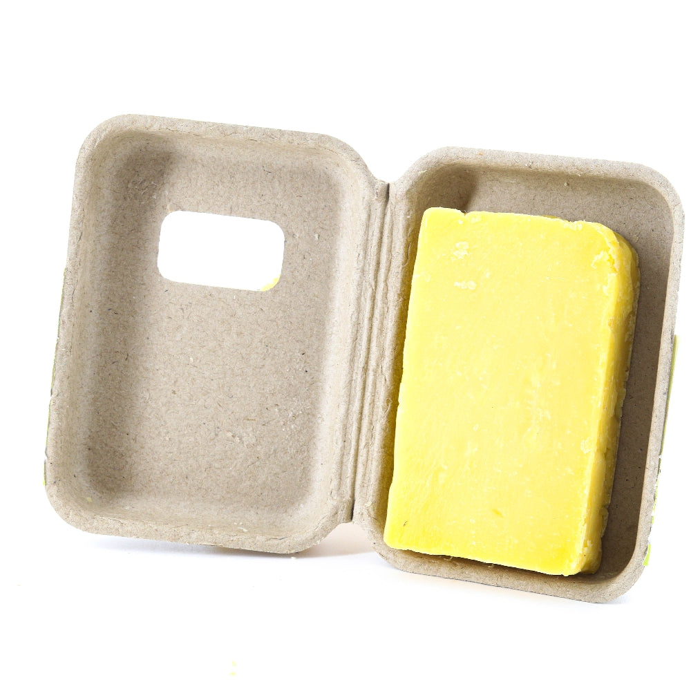 SANDALWOOD SOAP PACKAGING IN RECYCLED CARDBOARD