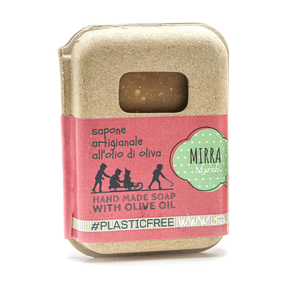 Emballage de savon à la myrrhe en carton recyclé