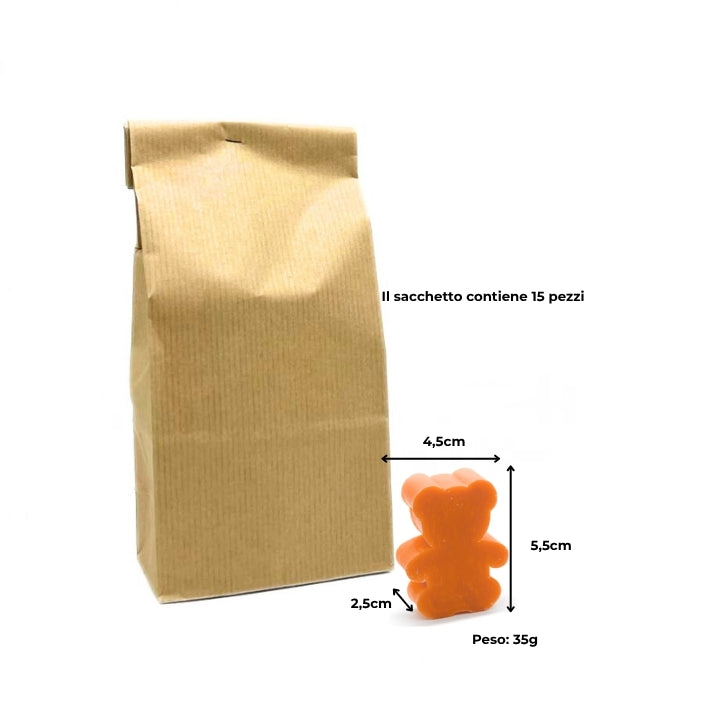 15 SAVONS AU THÉ NOIR ET À LA BERGAMOTE – PETITS FORMES DE PIN ET D'ÉTOILE