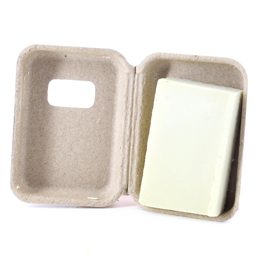 100% MARSEILLE OLIVE OIL SOAP RECYCLED CARDBOARD PACKAGING 100 GR