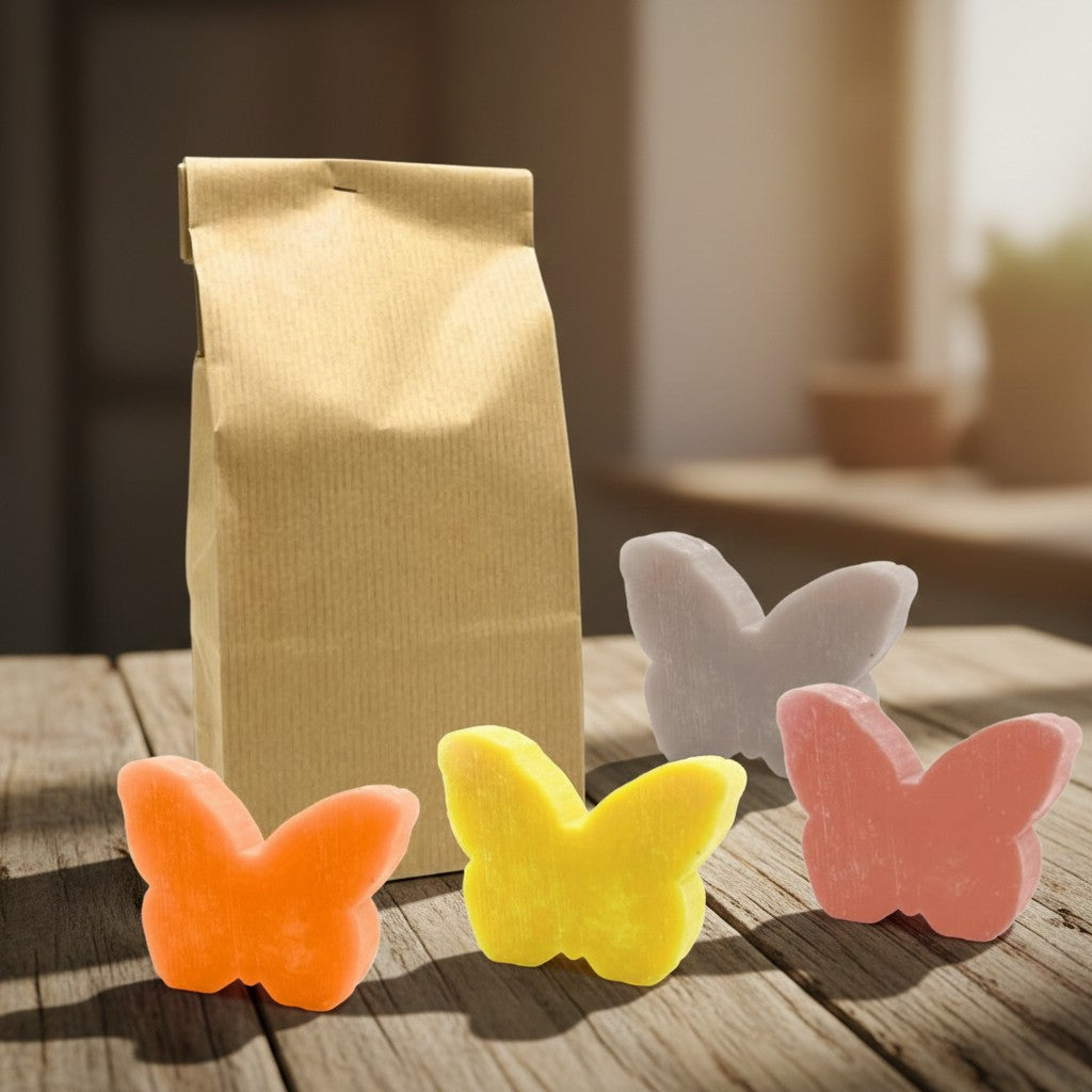 15 SAVONS AU THÉ NOIR ET À LA BERGAMOTE – PETITS FORMES DE PIN ET D'ÉTOILE