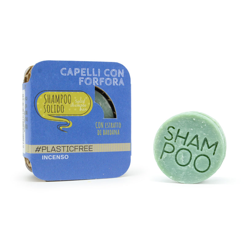 SHAMPOO SOLIDO ALL'INCENSO PER CAPELLI CON FORFORA