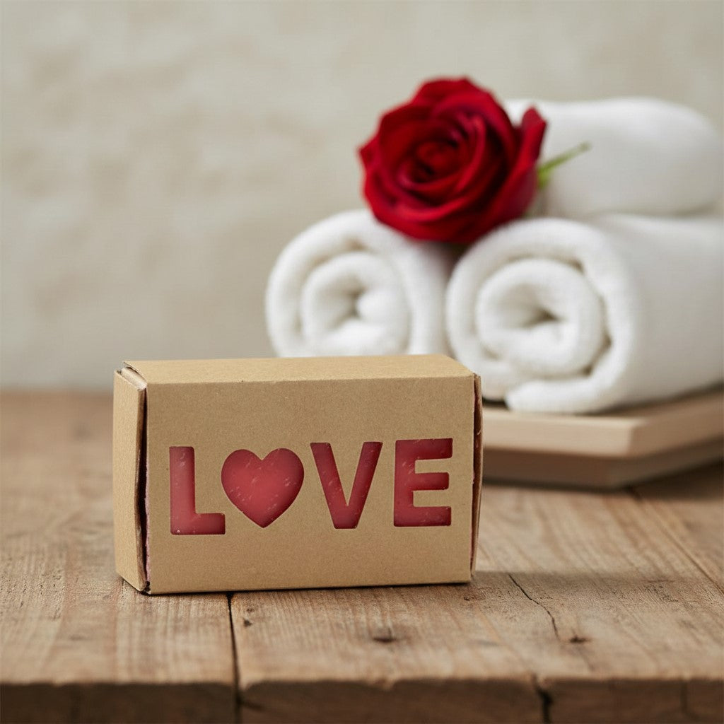 CONFEZIONE REGALO SAN VALENTINO SAPONETTA LOVE