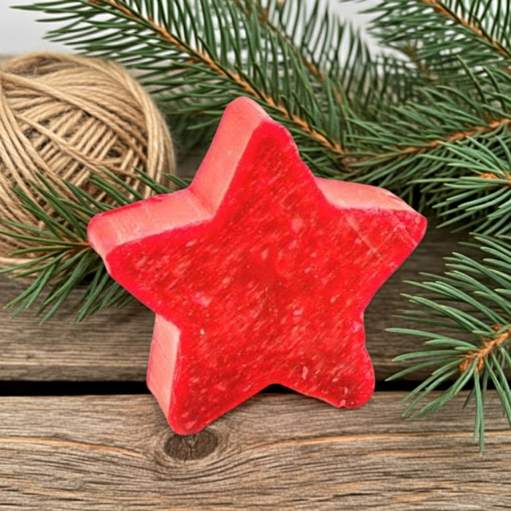 SAVON ROSE ROUGE EN FORME D'ÉTOILE, Gli Sfuselli® - Maxi