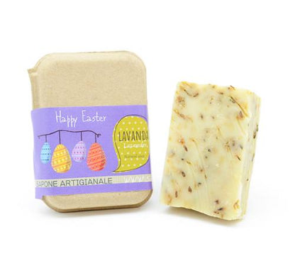 EASTER GIFT IDEA: LAVENDER SOAP MADE OF RECYCLED CARDBOARD