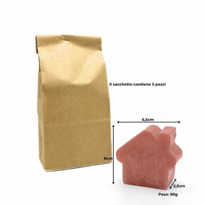 5 BLACK ORCHID SOAPS – LARGE PINE AND TEDDY BEAR SHAPES