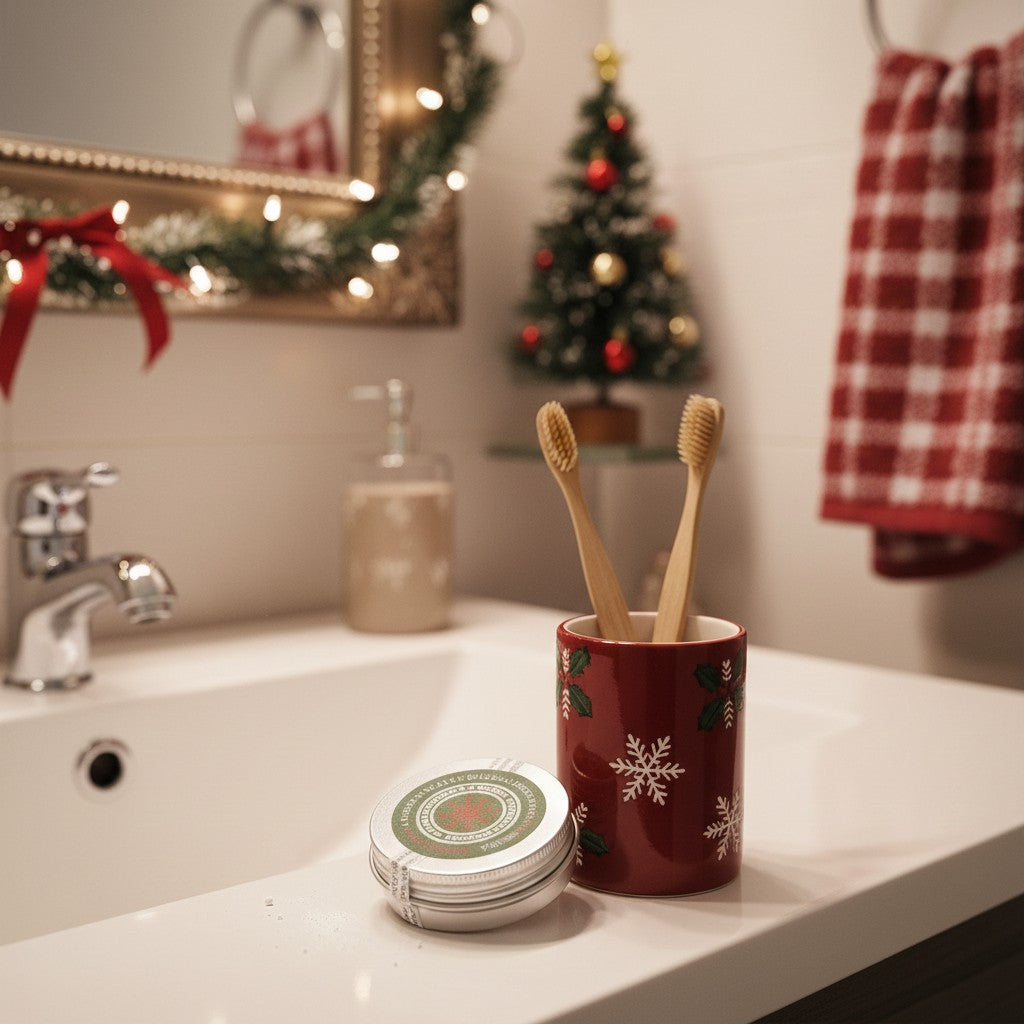 PACK DE NOËL : DENTIFRICE À LA MENTHE POIVRÉE FORMAT VOYAGE - 30ML