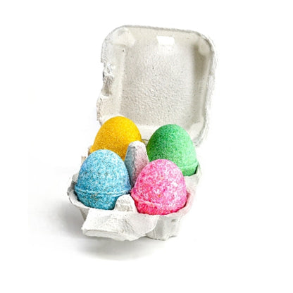 GIFT PACK OF 4 EGG BATH BOMBS FOR CHRISTMAS AND EPIPHANY