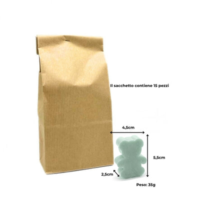 15 BLACK TEA AND BERGAMOT SOAPS – SMALL PINE AND STAR SHAPES