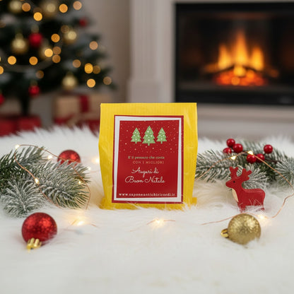 SAC CADEAU AVEC SAVON PARFUMÉ ASSORTI