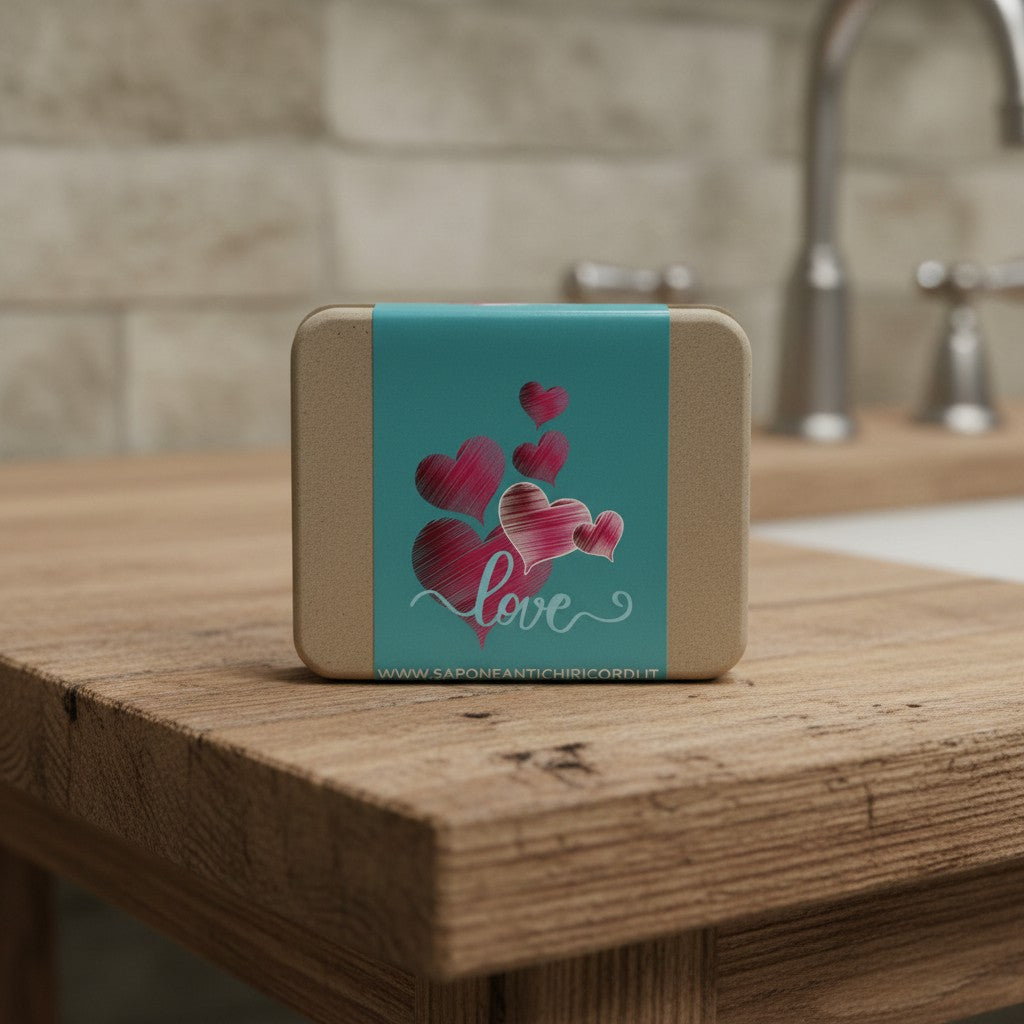 CONFEZIONE REGALO SAN VALENTINO – CARATTERE | SHAMPOO SOLIDO MAN E SAPONETTA ARTIGIANALE