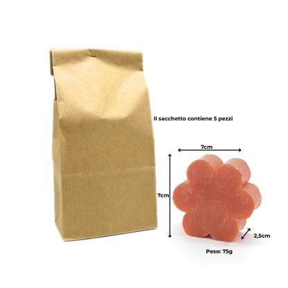 5 BLACK ORCHID SOAPS – LARGE PINE AND TEDDY BEAR SHAPES