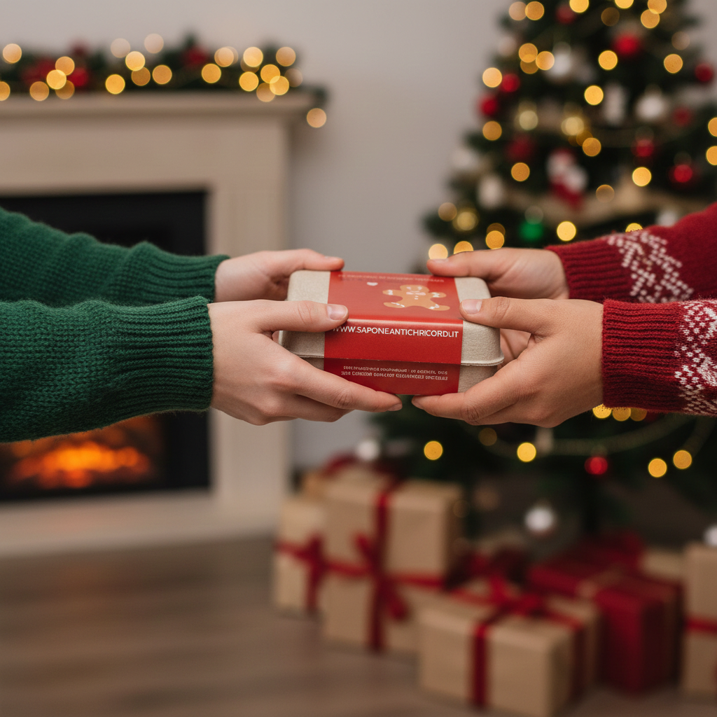 PACK DE SAVONS DE NOËL : BOIS DE SANTAL, MENTHE, MUSC BLANC, ARBRE À THÉ