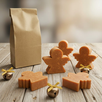 5 BLACK ORCHID SOAPS – LARGE PINE AND TEDDY BEAR SHAPES