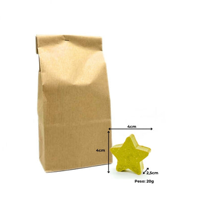 15 BLACK TEA AND BERGAMOT SOAPS – SMALL PINE AND STAR SHAPES