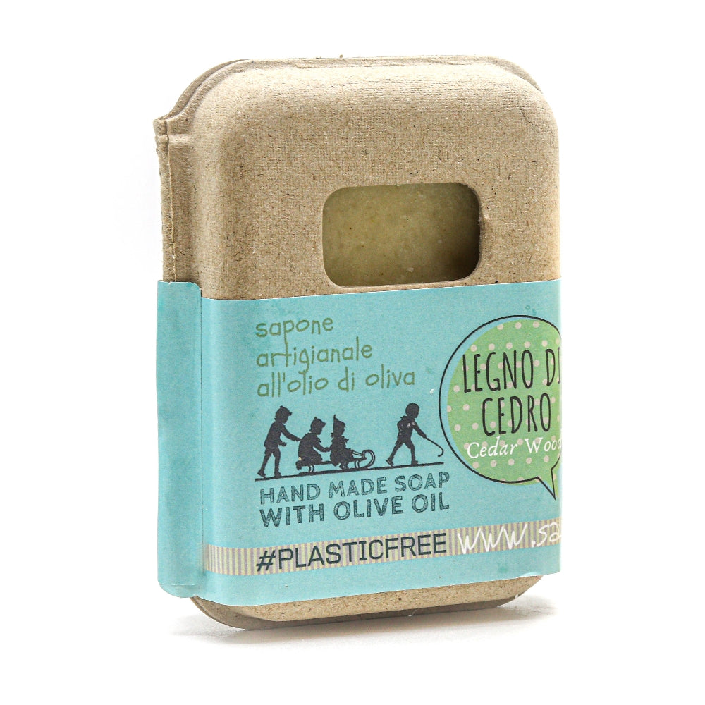 Cedar Wood Soap Packaging Made of Recycled Cardboard