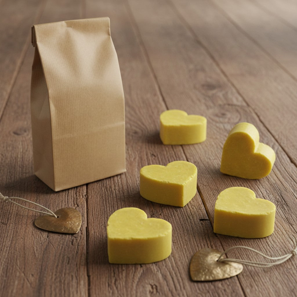 5 BLACK ORCHID SOAPS – LARGE PINE AND TEDDY BEAR SHAPES