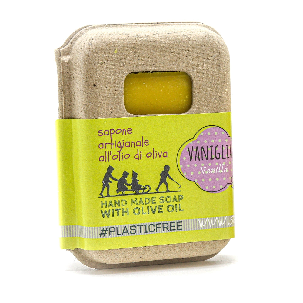 EMBALLAGE DE SAVON À LA VANILLE EN CARTON RECYCLÉ