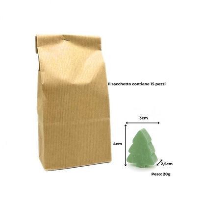 15 SAVONS AU THÉ NOIR ET À LA BERGAMOTE – PETITS FORMES DE PIN ET D'ÉTOILE