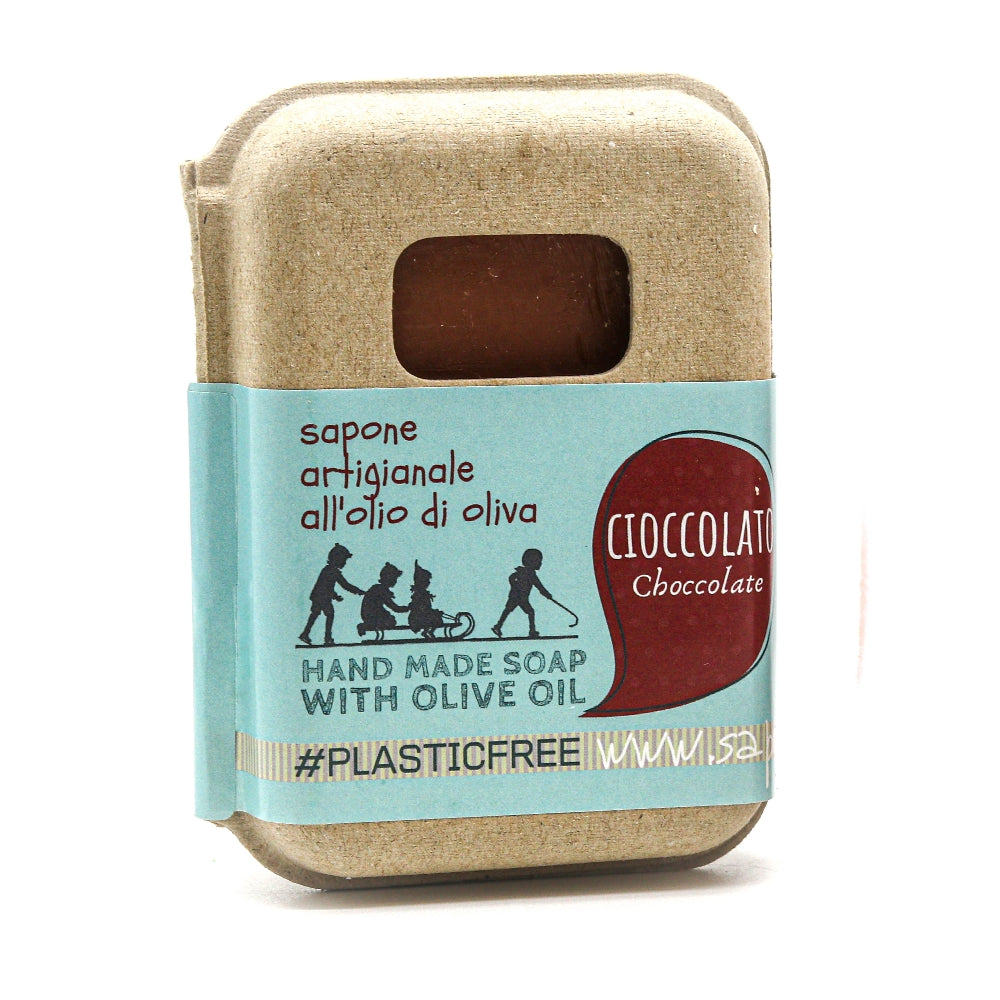 CHOCOLATE SOAP PACKAGING IN RECYCLED CARDBOARD