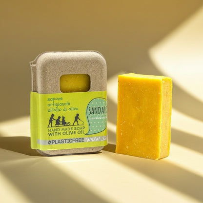 SANDALWOOD SOAP PACKAGING IN RECYCLED CARDBOARD