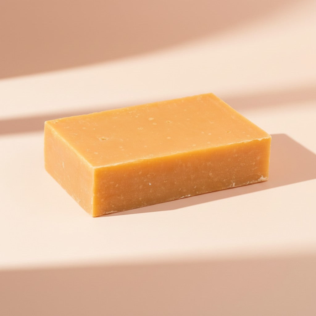 Emballage de savon à la pêche fabriqué à partir de carton recyclé