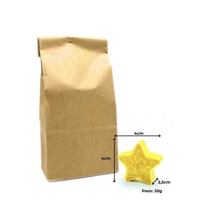 15 BLACK TEA AND BERGAMOT SOAPS – SMALL PINE AND STAR SHAPES