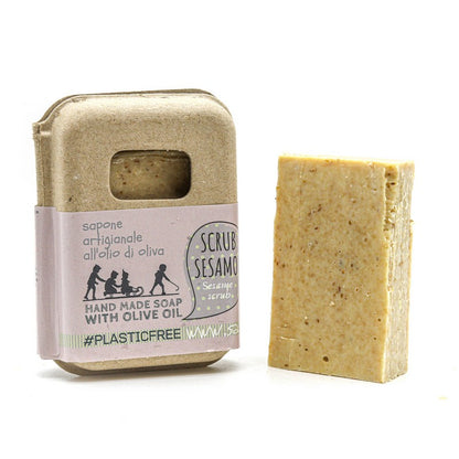 EMBALLAGE DE GOMMAGE AU SAVON AU SÉSAME EN CARTON RECYCLÉ