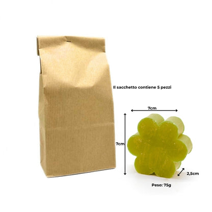 5 FORME DI SAPONE AL THE NERO E BERGAMOTTO