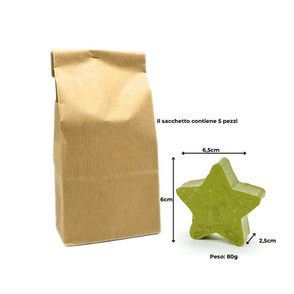 5 FORME DI SAPONE AL THE NERO E BERGAMOTTO