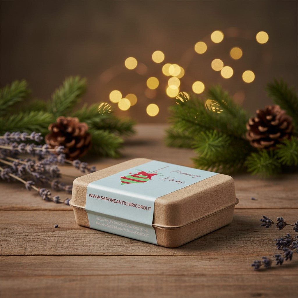 CHRISTMAS SOAP PACKAGE: LAVENDER, LOTUS FLOWER, VIOLET, MYRRH