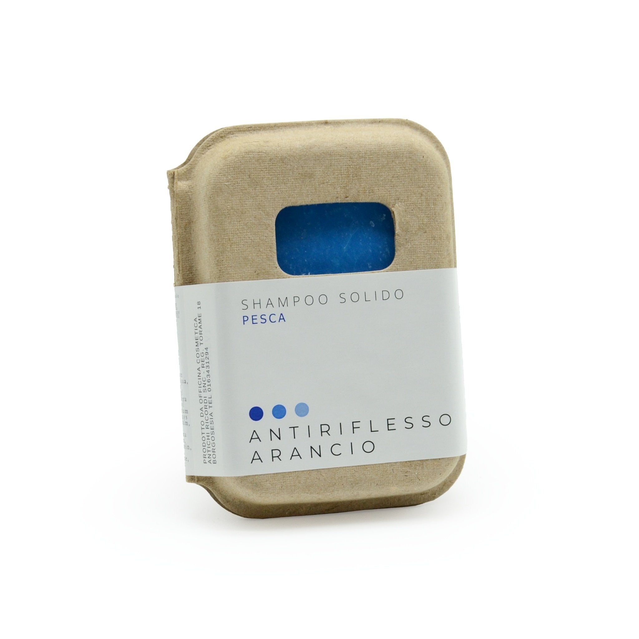 SHAMPOO SOLIDO ANTI ARANCIO ALLA PESCA CON BAR SAVER IN SUGHERO